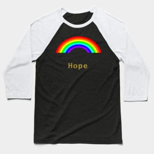 Gold Hope Rainbow Baseball T-Shirt